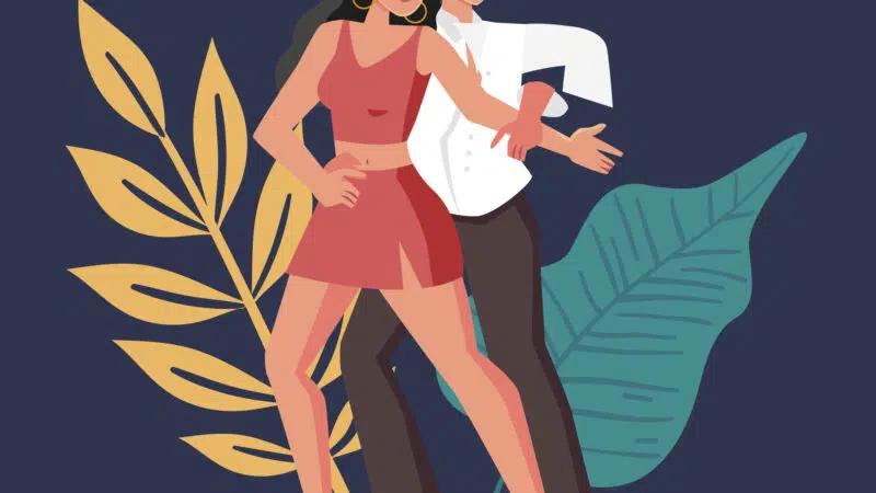 un homme et une femme dansant la bachata à Paris